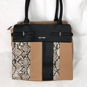 NWT Nine West Snake skin Black and brown p…